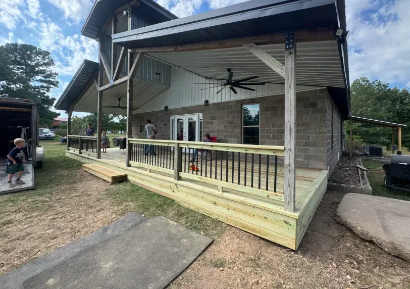 12x40 wood deck Lincoln Arkansas — JHG Contracting LLC serving Lowell, AR